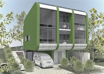 Prototype of a compact residential building